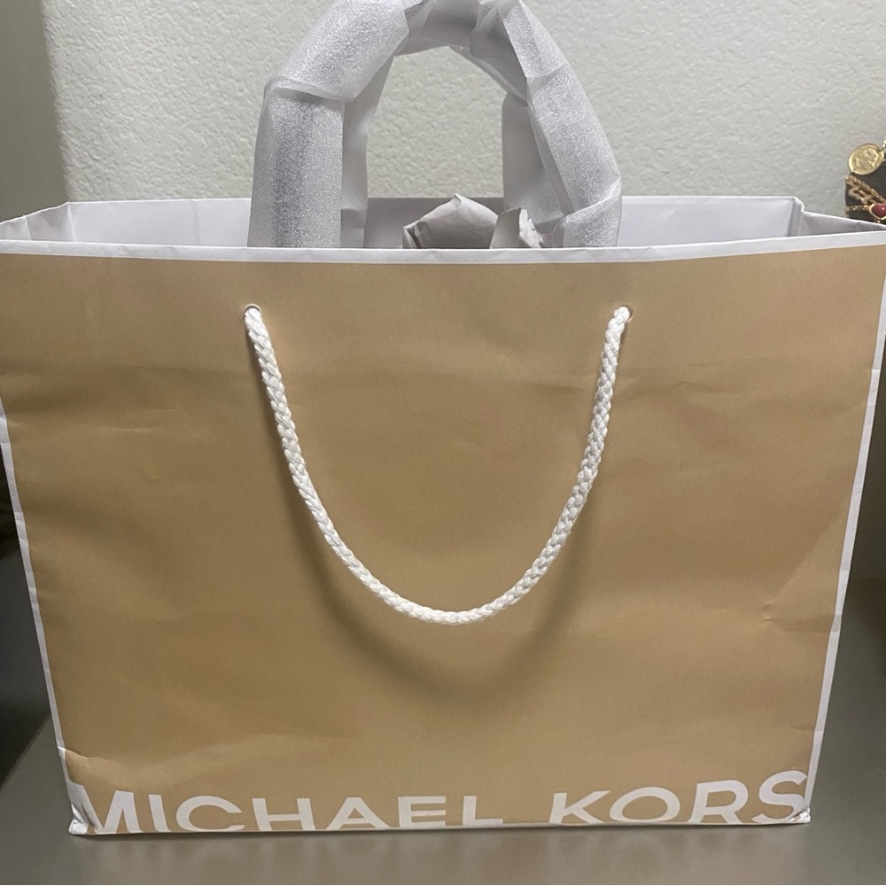 NWT MICHAEL KORS Mirella Large Metallic Logo Jacquard Tote With Matching Wallet - Picture 15 of 15